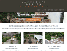 Tablet Screenshot of landscapedesignminneapolis.com